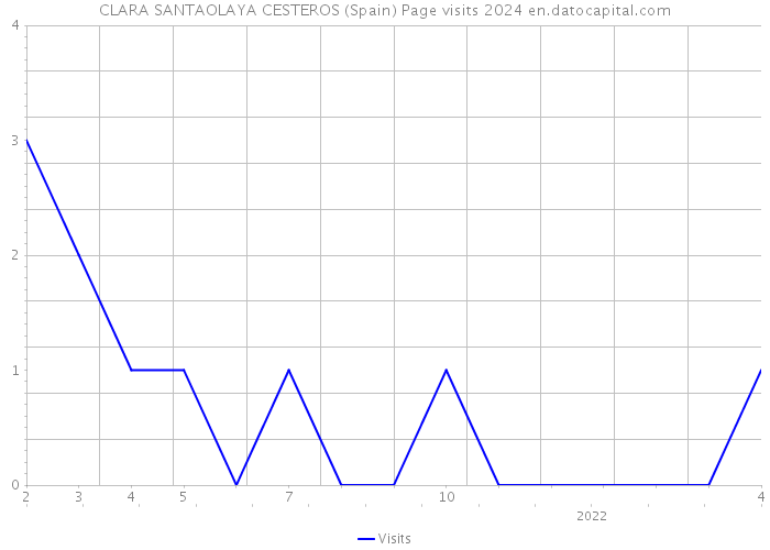 CLARA SANTAOLAYA CESTEROS (Spain) Page visits 2024 