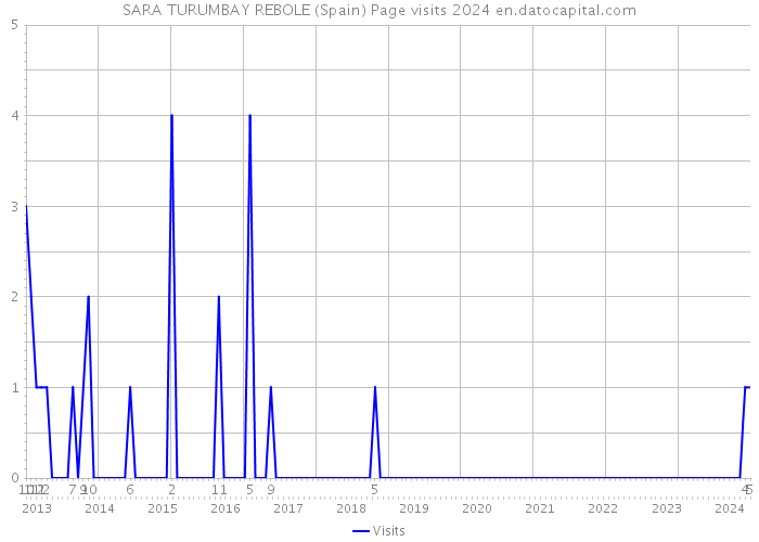 SARA TURUMBAY REBOLE (Spain) Page visits 2024 