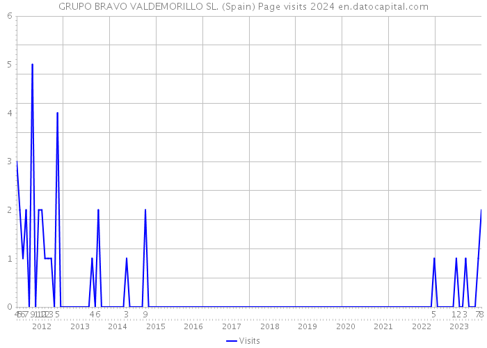 GRUPO BRAVO VALDEMORILLO SL. (Spain) Page visits 2024 