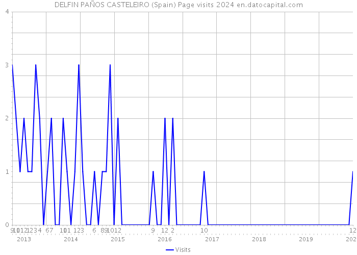 DELFIN PAÑOS CASTELEIRO (Spain) Page visits 2024 