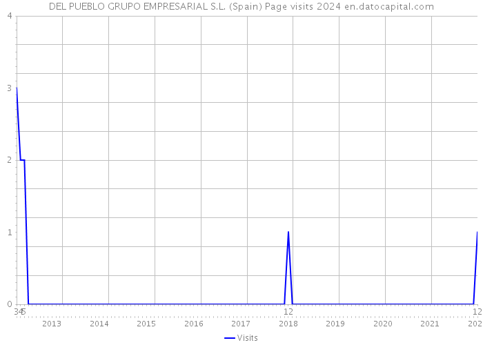 DEL PUEBLO GRUPO EMPRESARIAL S.L. (Spain) Page visits 2024 