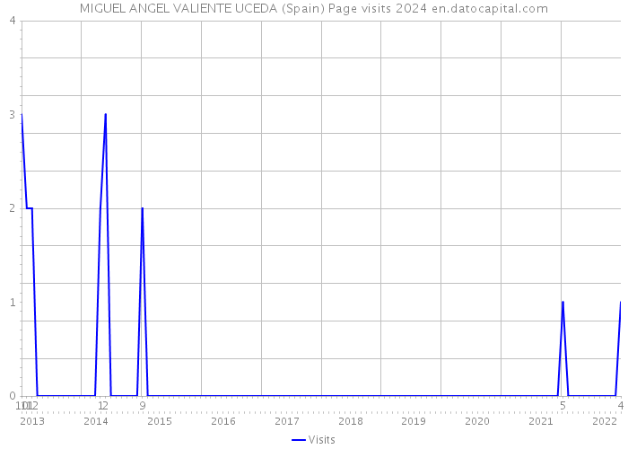 MIGUEL ANGEL VALIENTE UCEDA (Spain) Page visits 2024 