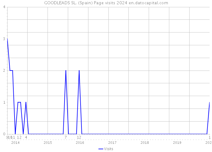 GOODLEADS SL. (Spain) Page visits 2024 