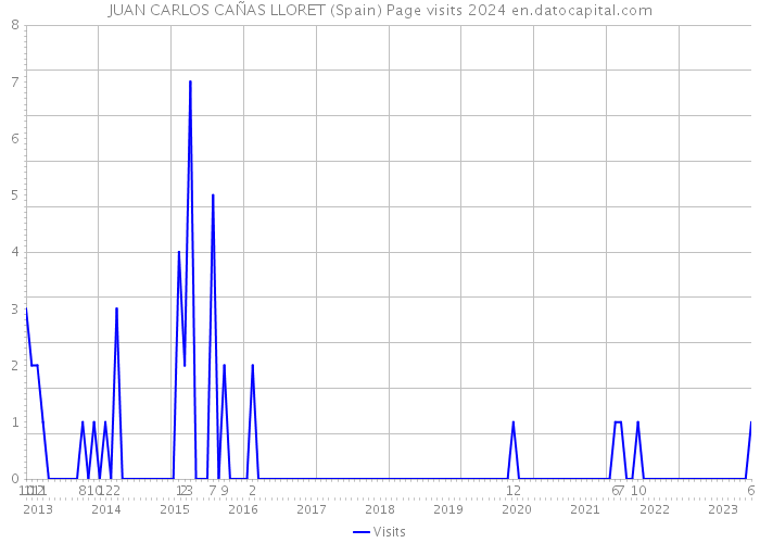 JUAN CARLOS CAÑAS LLORET (Spain) Page visits 2024 