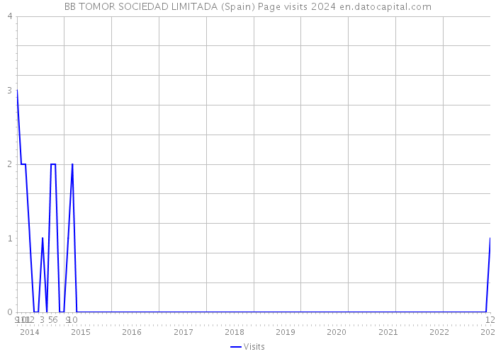 BB TOMOR SOCIEDAD LIMITADA (Spain) Page visits 2024 
