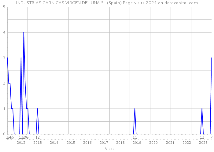 INDUSTRIAS CARNICAS VIRGEN DE LUNA SL (Spain) Page visits 2024 