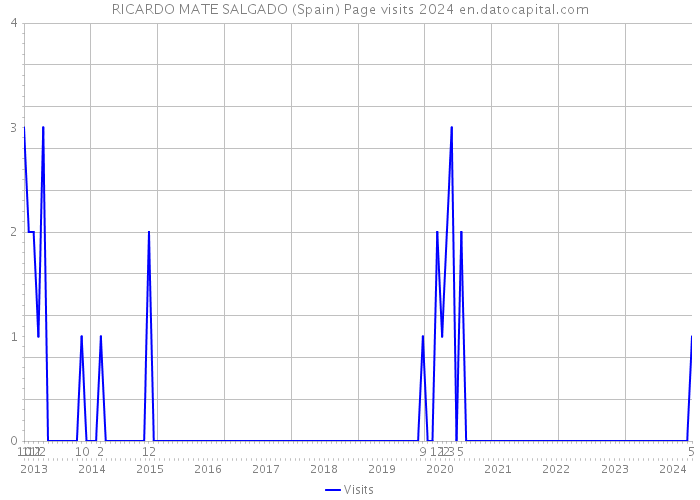 RICARDO MATE SALGADO (Spain) Page visits 2024 