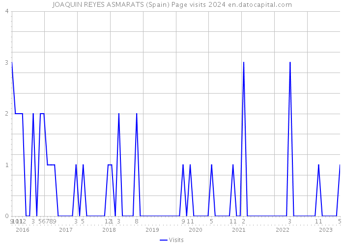JOAQUIN REYES ASMARATS (Spain) Page visits 2024 
