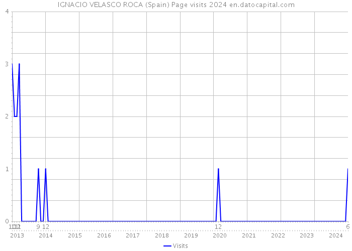 IGNACIO VELASCO ROCA (Spain) Page visits 2024 