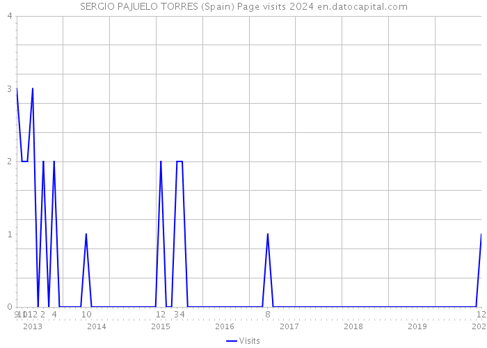 SERGIO PAJUELO TORRES (Spain) Page visits 2024 