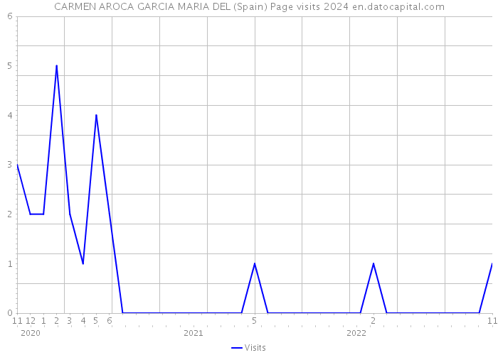 CARMEN AROCA GARCIA MARIA DEL (Spain) Page visits 2024 
