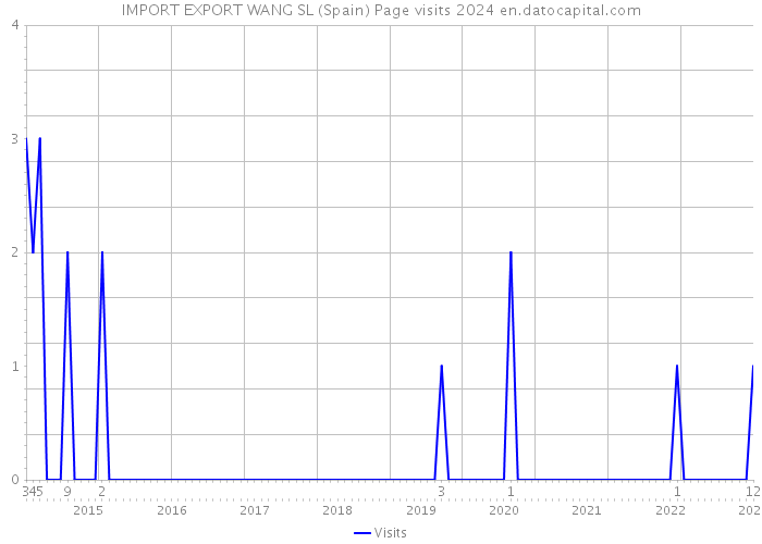 IMPORT EXPORT WANG SL (Spain) Page visits 2024 