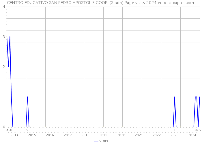 CENTRO EDUCATIVO SAN PEDRO APOSTOL S.COOP. (Spain) Page visits 2024 