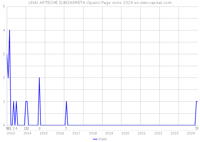 UNAI ARTECHE ZUBIZARRETA (Spain) Page visits 2024 