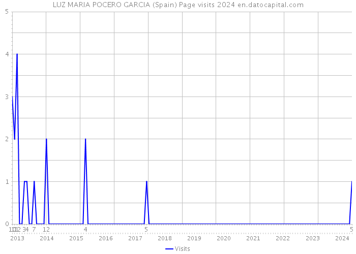 LUZ MARIA POCERO GARCIA (Spain) Page visits 2024 