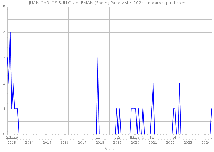 JUAN CARLOS BULLON ALEMAN (Spain) Page visits 2024 