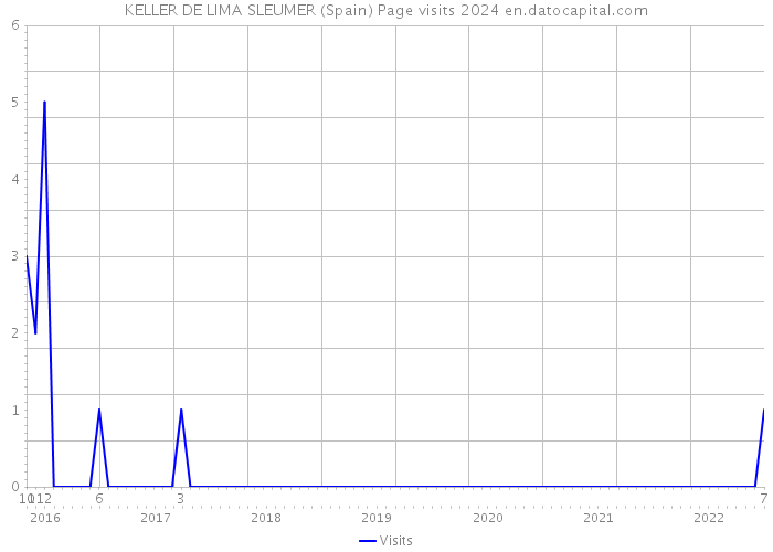 KELLER DE LIMA SLEUMER (Spain) Page visits 2024 