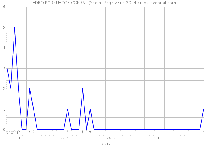 PEDRO BORRUECOS CORRAL (Spain) Page visits 2024 