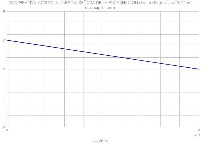 COOPERATIVA AGRICOLA NUESTRA SEÑORA DE LA ENCARNACION (Spain) Page visits 2024 