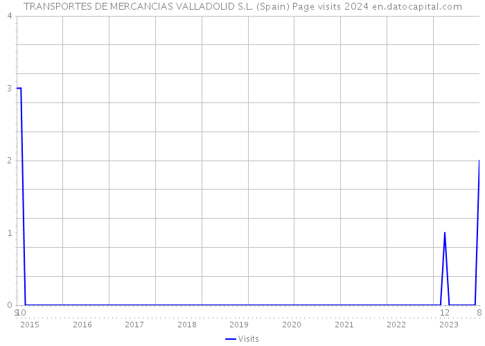 TRANSPORTES DE MERCANCIAS VALLADOLID S.L. (Spain) Page visits 2024 