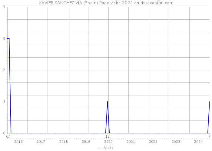 XAVIER SANCHEZ VIA (Spain) Page visits 2024 