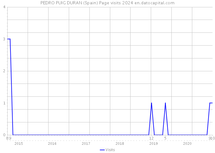 PEDRO PUIG DURAN (Spain) Page visits 2024 