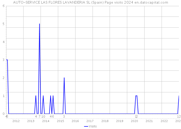 AUTO-SERVICE LAS FLORES LAVANDERIA SL (Spain) Page visits 2024 