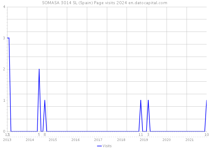 SOMASA 3014 SL (Spain) Page visits 2024 