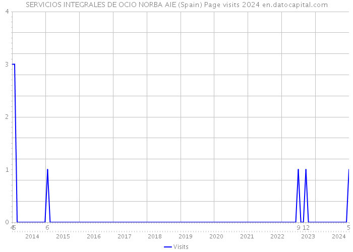 SERVICIOS INTEGRALES DE OCIO NORBA AIE (Spain) Page visits 2024 