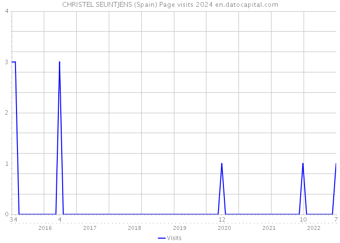 CHRISTEL SEUNTJENS (Spain) Page visits 2024 