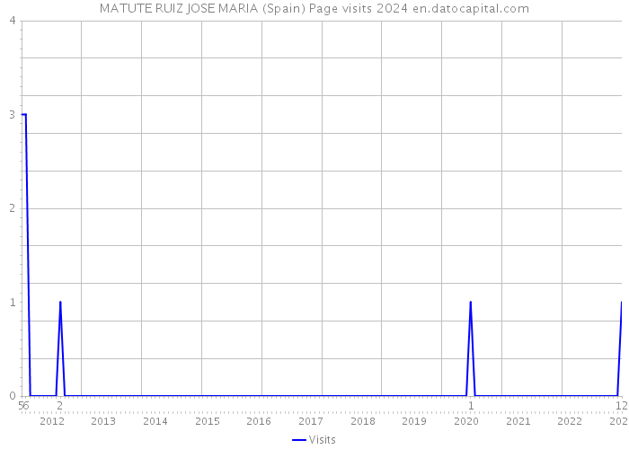 MATUTE RUIZ JOSE MARIA (Spain) Page visits 2024 