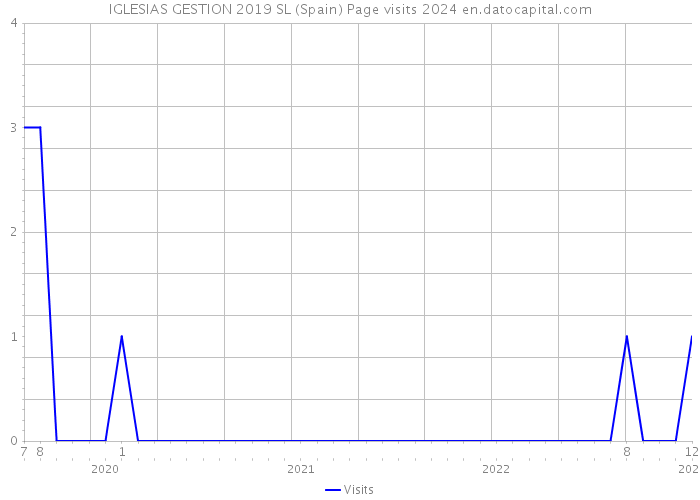 IGLESIAS GESTION 2019 SL (Spain) Page visits 2024 