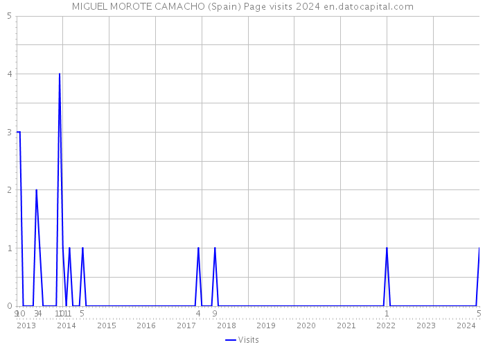 MIGUEL MOROTE CAMACHO (Spain) Page visits 2024 