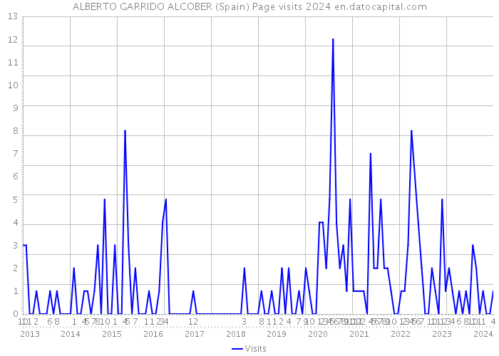 ALBERTO GARRIDO ALCOBER (Spain) Page visits 2024 