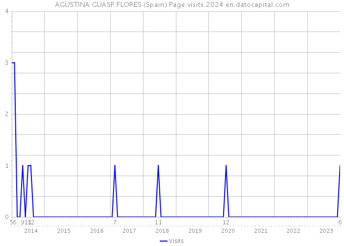 AGUSTINA GUASP FLORES (Spain) Page visits 2024 