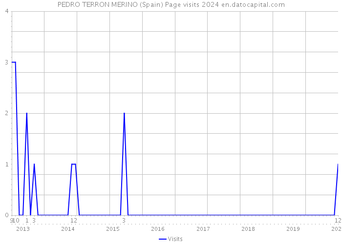 PEDRO TERRON MERINO (Spain) Page visits 2024 