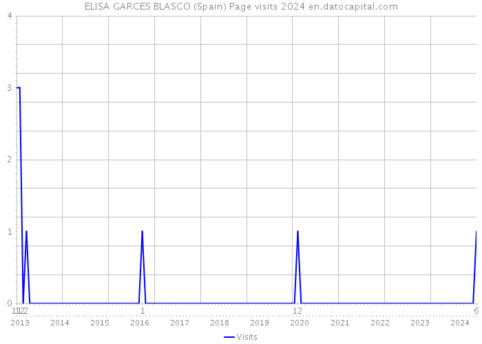 ELISA GARCES BLASCO (Spain) Page visits 2024 