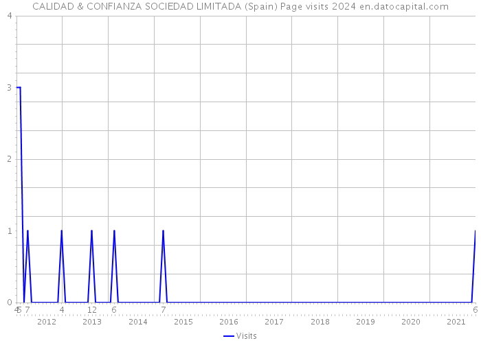 CALIDAD & CONFIANZA SOCIEDAD LIMITADA (Spain) Page visits 2024 
