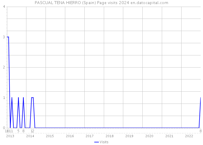 PASCUAL TENA HIERRO (Spain) Page visits 2024 