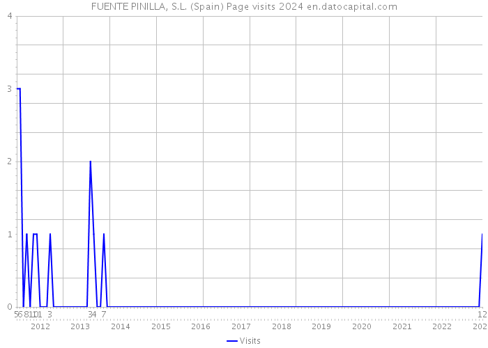 FUENTE PINILLA, S.L. (Spain) Page visits 2024 