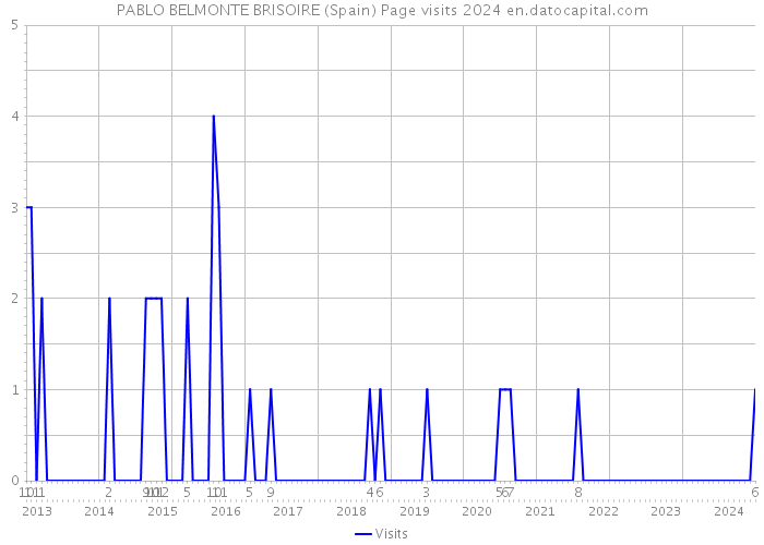 PABLO BELMONTE BRISOIRE (Spain) Page visits 2024 