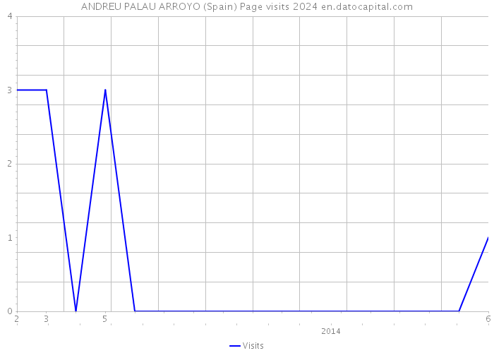 ANDREU PALAU ARROYO (Spain) Page visits 2024 