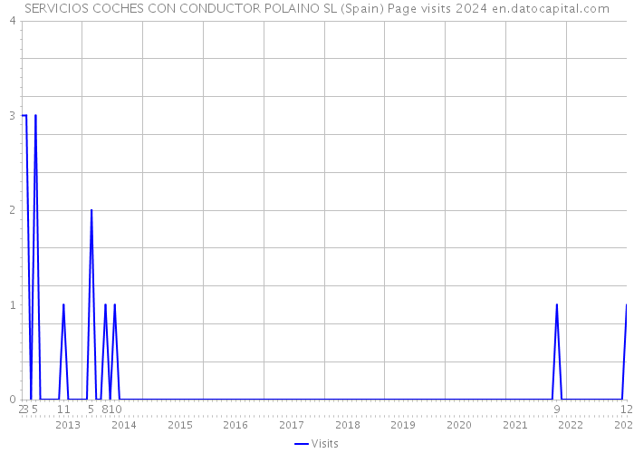 SERVICIOS COCHES CON CONDUCTOR POLAINO SL (Spain) Page visits 2024 