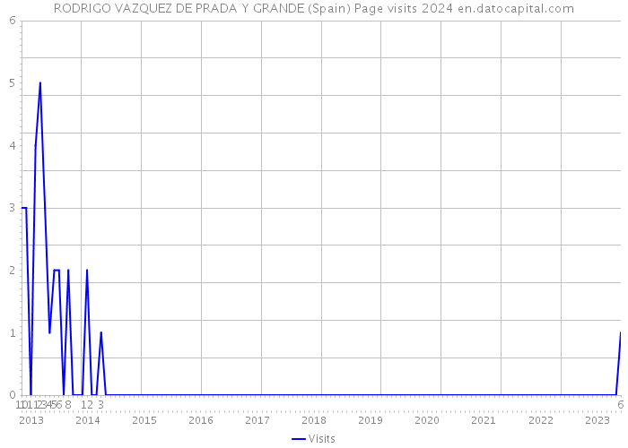 RODRIGO VAZQUEZ DE PRADA Y GRANDE (Spain) Page visits 2024 