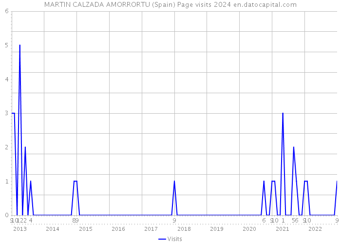 MARTIN CALZADA AMORRORTU (Spain) Page visits 2024 
