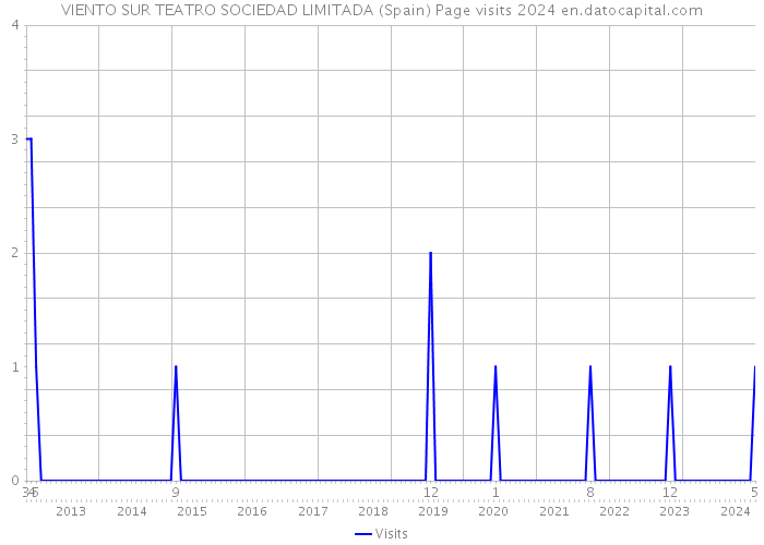 VIENTO SUR TEATRO SOCIEDAD LIMITADA (Spain) Page visits 2024 