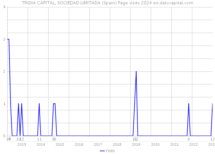 TRIDIA CAPITAL, SOCIEDAD LIMITADA (Spain) Page visits 2024 
