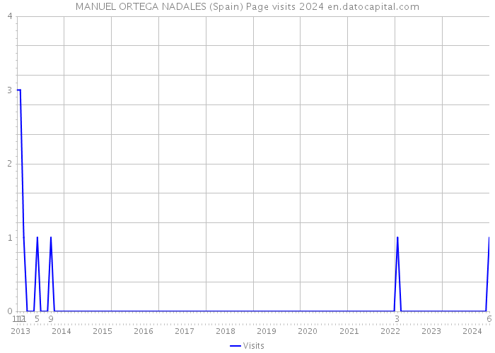 MANUEL ORTEGA NADALES (Spain) Page visits 2024 