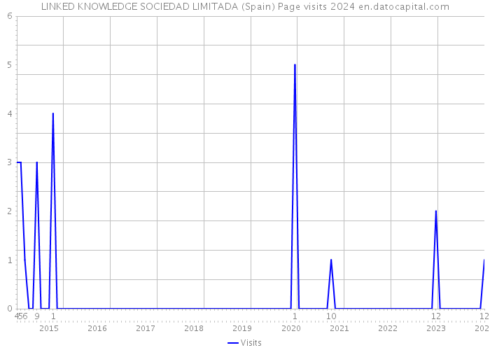 LINKED KNOWLEDGE SOCIEDAD LIMITADA (Spain) Page visits 2024 