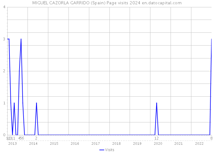 MIGUEL CAZORLA GARRIDO (Spain) Page visits 2024 